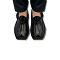 Black Double Gear Takidar T-Shape Peshawari Chappal