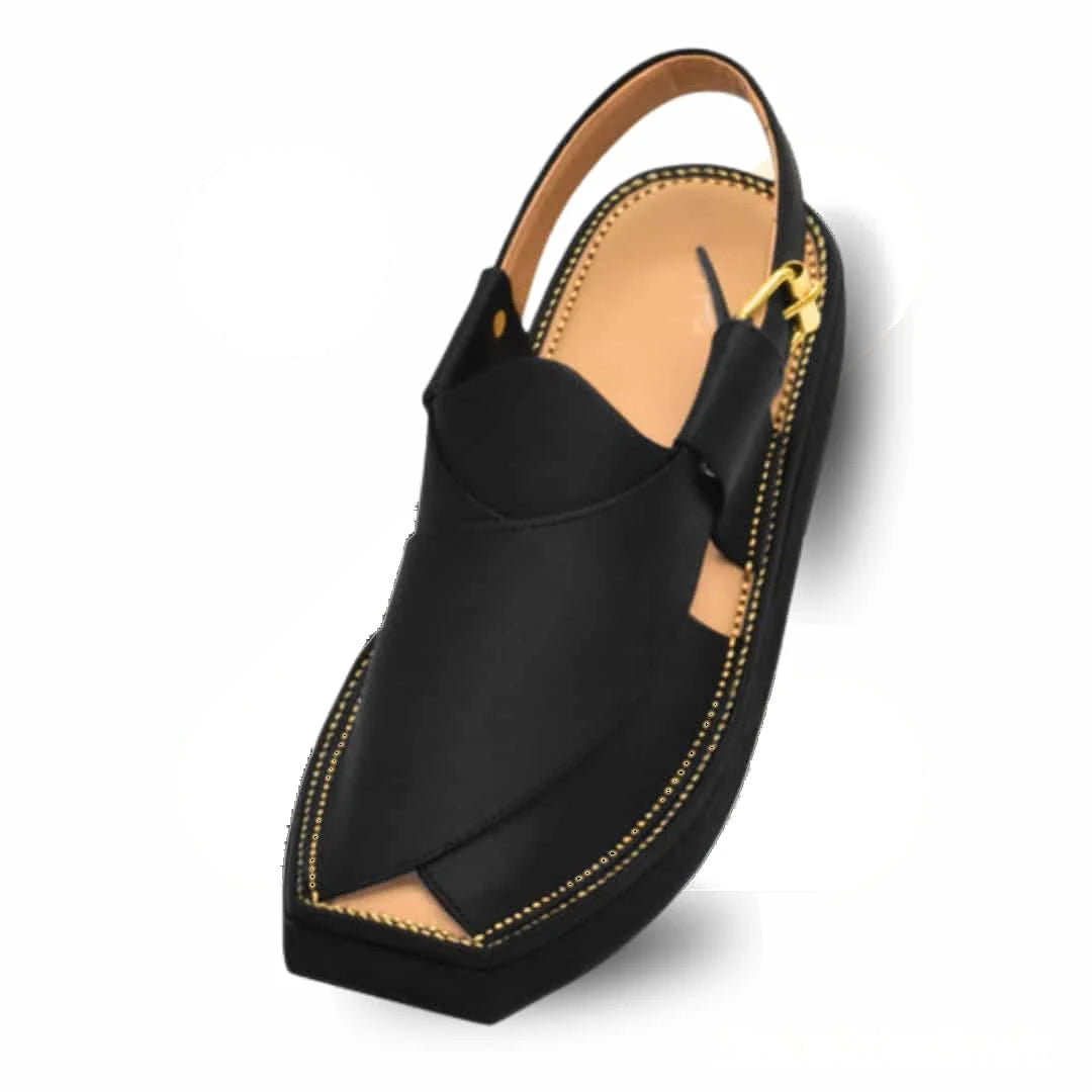 Black Kaptaan Chappal