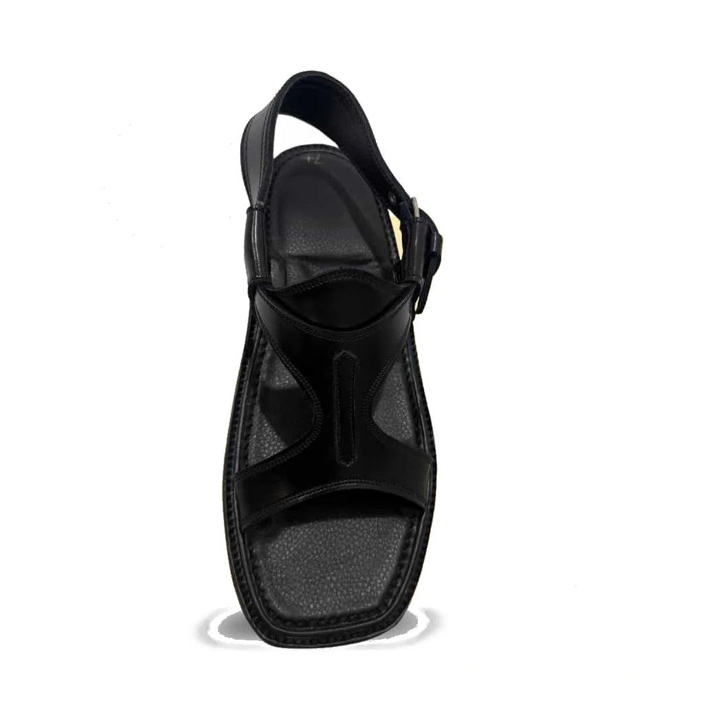 Black Panjedar Chappal - view 2