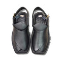 Black Dotted Smart Zalmi Peshawari Chappal