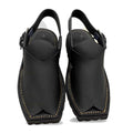Black Vibram Sole Peshawari Chappal