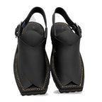 Black Vibram Sole Peshawari Chappal