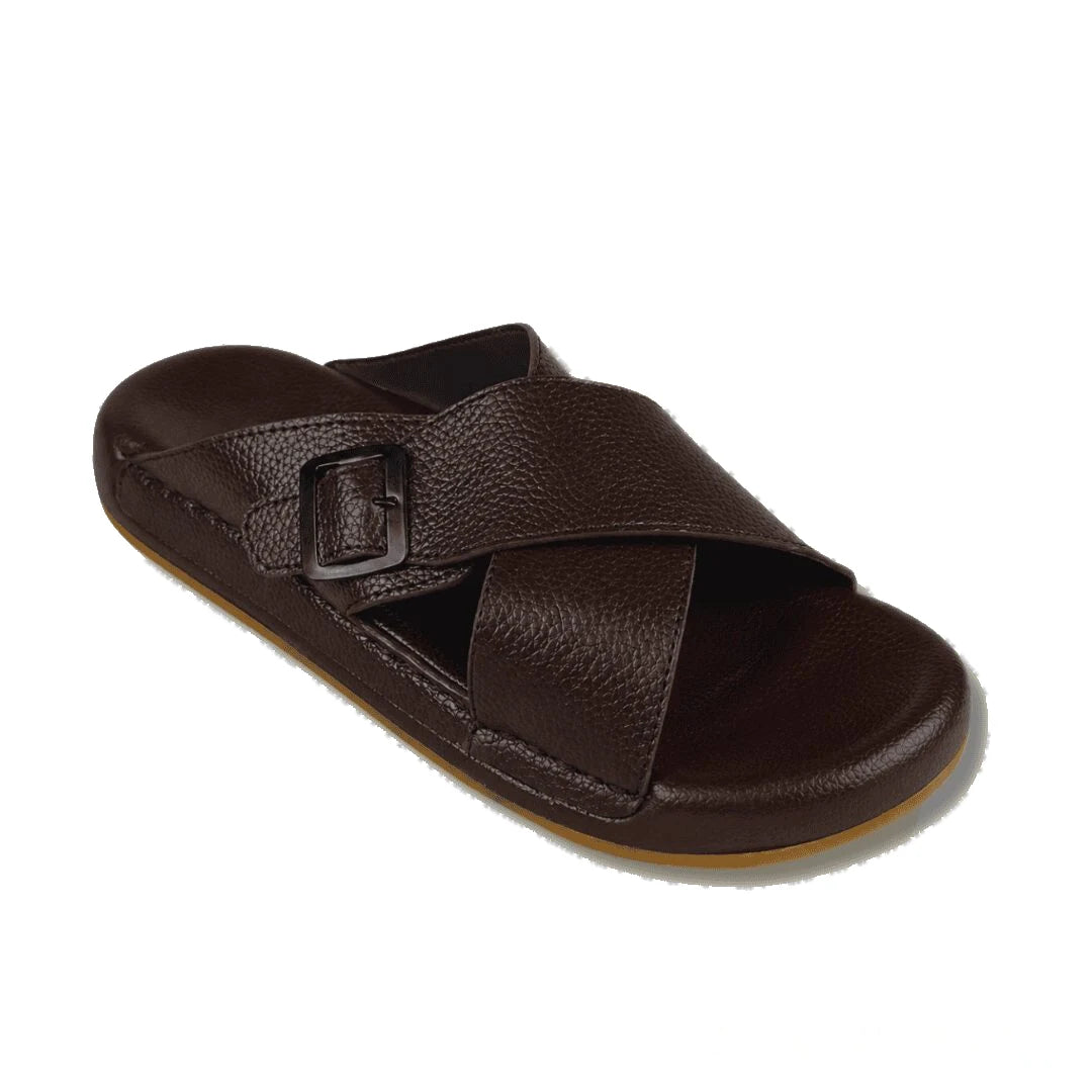Brown Medicated Slippers X for Men - Soft Padded Daily Wear