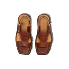 Burgundy Zalmi Panjedar Chappal - view 2
