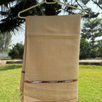 Men’s Cream Wool Shawl-E-Hindi