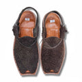 Dark Brown Suede Peshawari Chappal