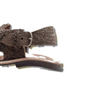 Dark Brown Suede Peshawari Chappal - view 4