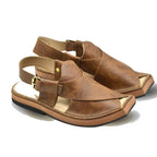 Double Shade Brown Kaptaan Chappal