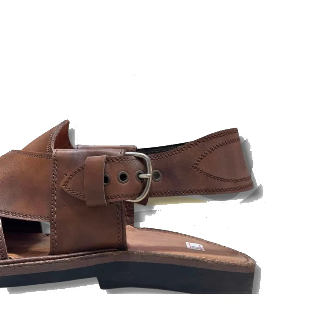 Double Shade Medium Sole Takidar Peshawari Chappal - view 4