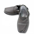 Gray Crocodile Texture Takidar Peshawari Chappal