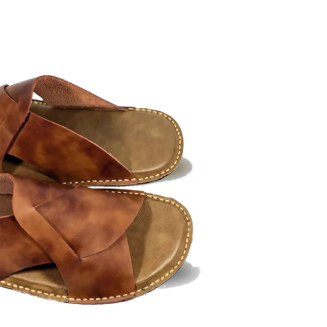 Handmade Double Shade Soft Sole Slippers - view 3
