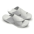 Handmade White Soft Sole Slippers