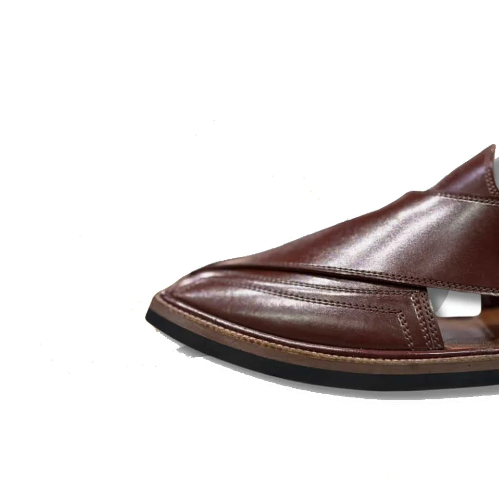 Imli Medium Sole Takidar Peshawari Chappal - view 5