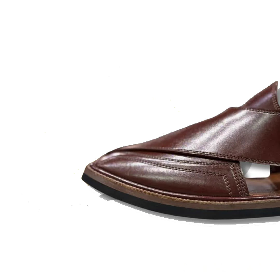 Imli Medium Sole Takidar Peshawari Chappal - view 5