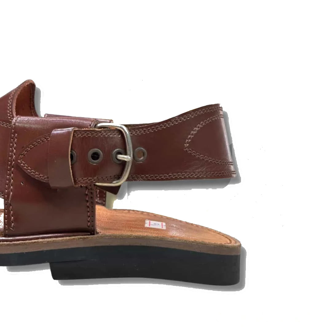 Imli Medium Sole Takidar Peshawari Chappal - view 4