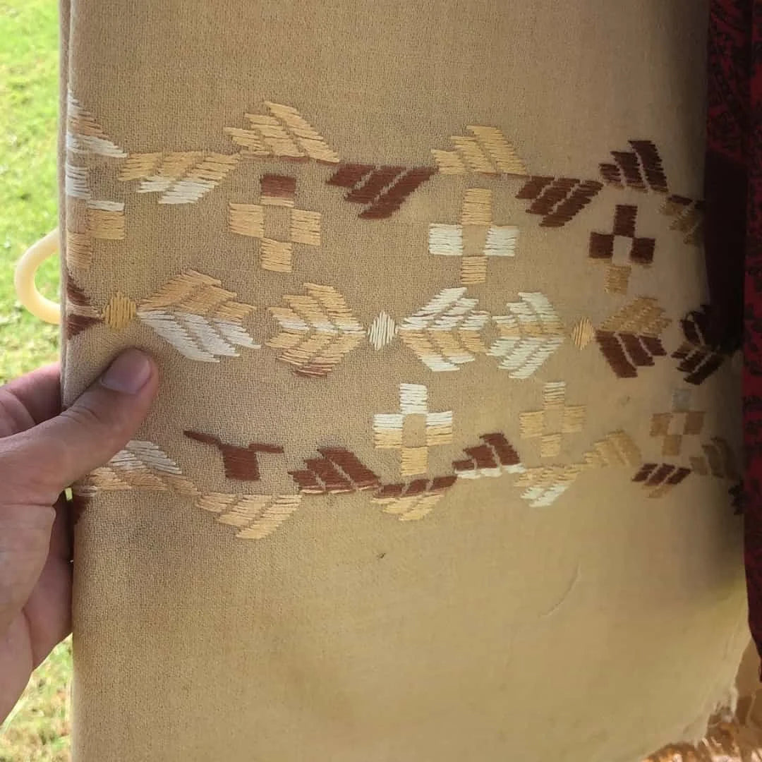 Ladies Ivory Cream Pashmina Shawl - view 2