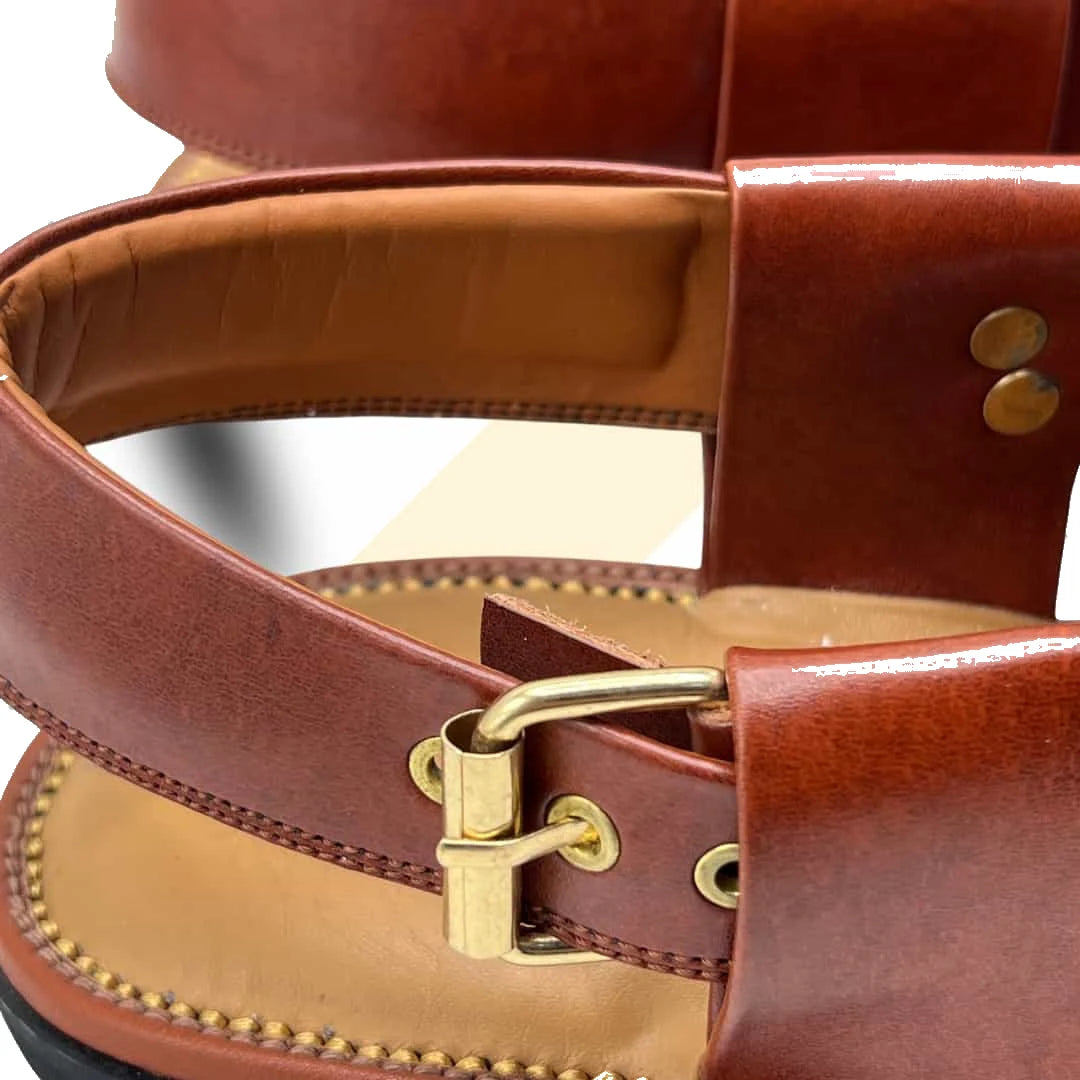 Master Brown Smart Zalmi Peshawari Chappal - view 3