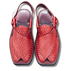 Master Brown Woven Takidar Peshawari Chappal - Medium Sole