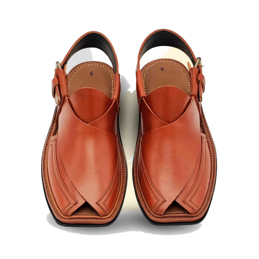 Mustard Gol T Takidar Peshawari Chappal