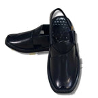 Premium Black Smart Zalmi Round Edge Peshawari Chappal - view 2