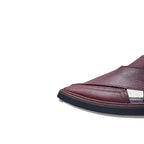 Radish Brown Dotted Takidar Medium Sole Peshawari Chappal - view 5
