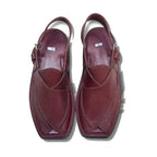Radish Brown Dotted Takidar Medium Sole Peshawari Chappal