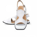 White Zalmi Panjedar Chappal