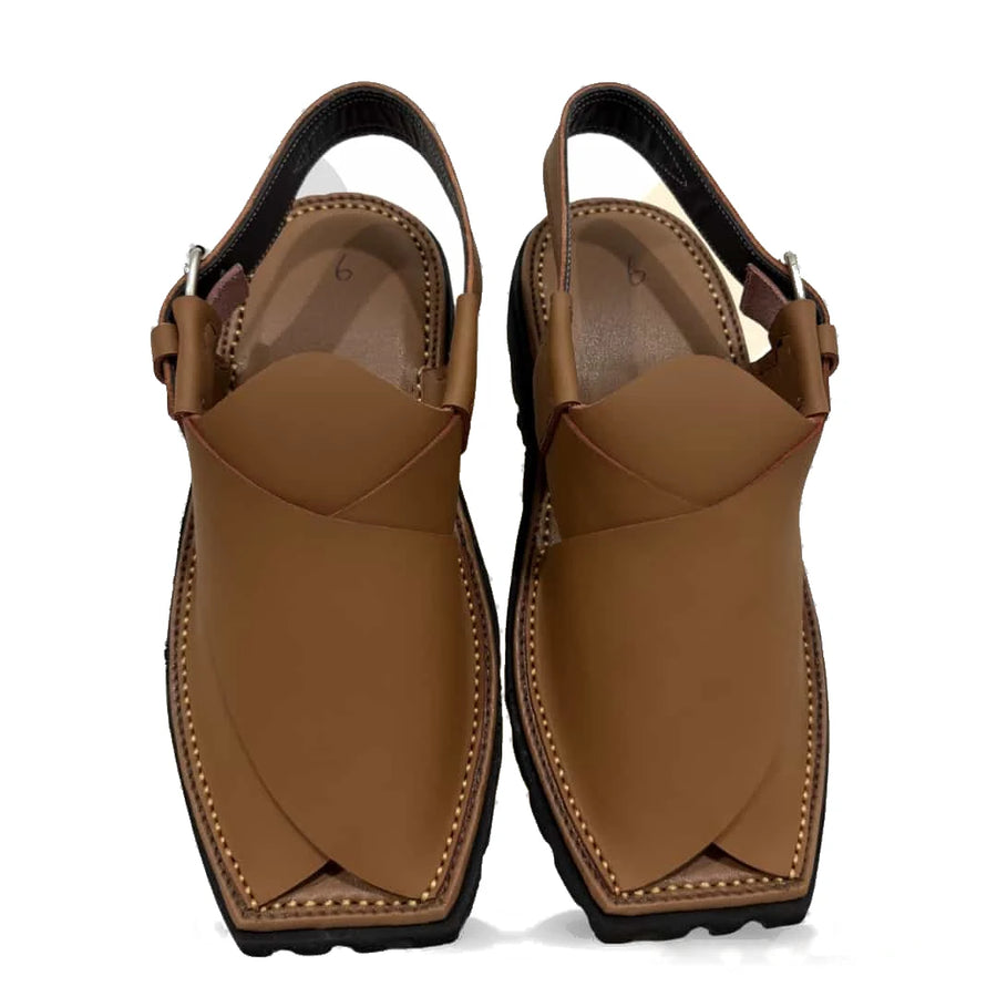 Yellow Mate Vibram Sole Peshawari Chappal